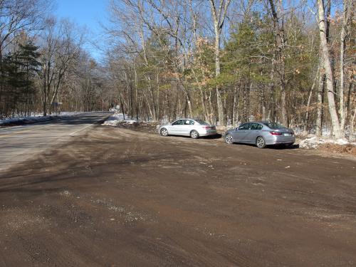 parking in February at Richard Sargent WMA in southeast New Hampshire
