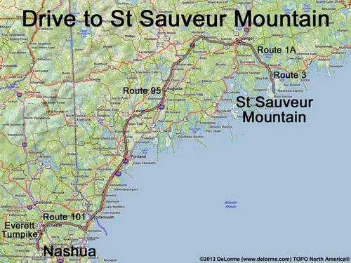St Sauveur Mountain drive route