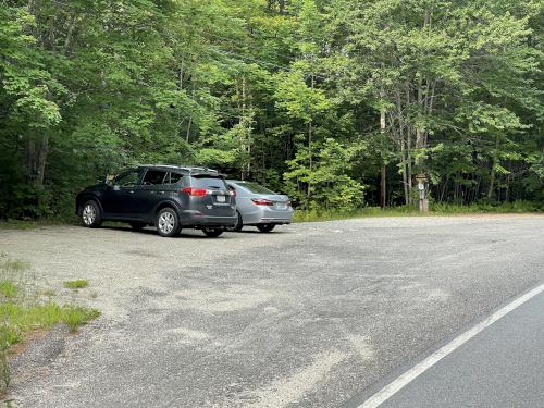 parking in July at Sawyer Mountain near Limington in southwest Maine