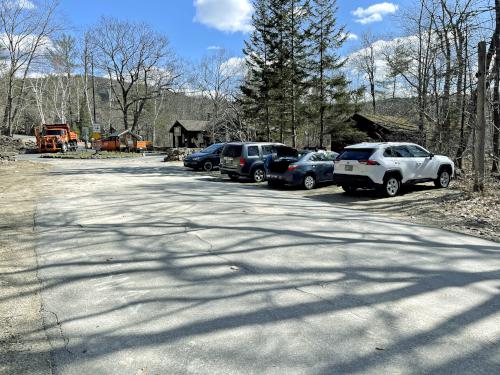 parking in April at Sawyer Hill in southern New Hampshire