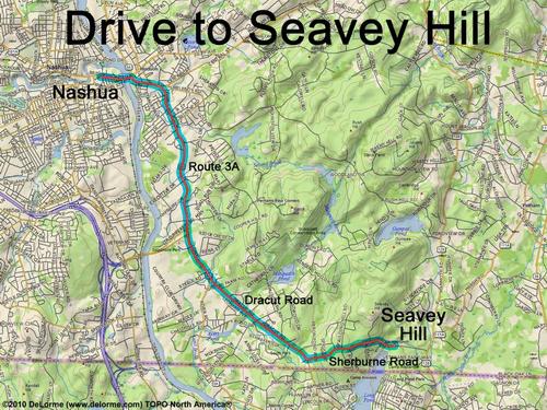 Seavey Hill drive route