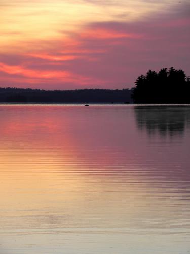 sunrise over Millinocket Lake in northern Maine