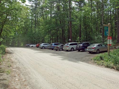 parking in May at Shattuck Reservation in eastern Massachusetts