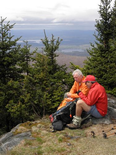 hikers on Black Snout Mountain in New Hampshire