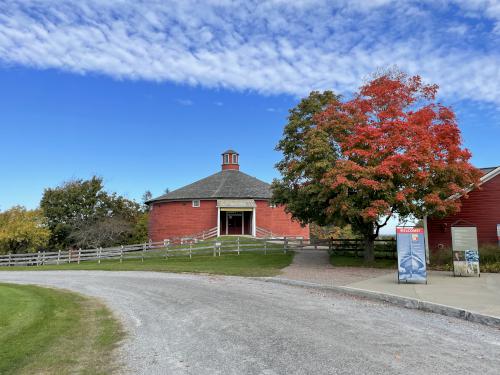 Round Barn in October at Shelburne Museum in northwest Vermont
