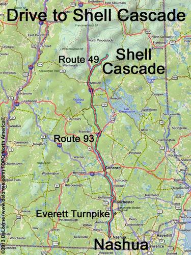 Shell Cascade drive route