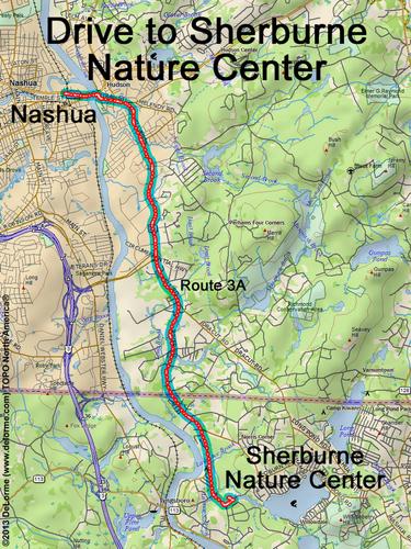 Sherburne Nature Center drive route