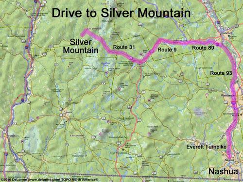 Silver Mountain drive route