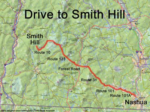 Smith Hill drive route