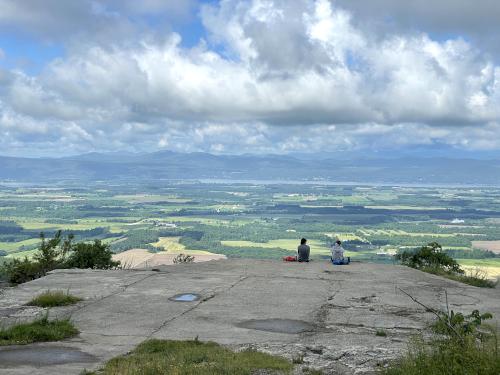 view west in June from Snake Mountain in northern Vermont