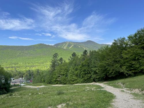 view in May from the ski-lift service road at Snows Mountain in New Hampshire