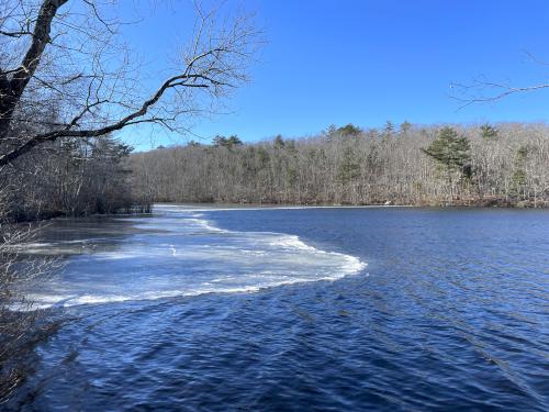 Cape Pond in February at South Woods in northeast MA