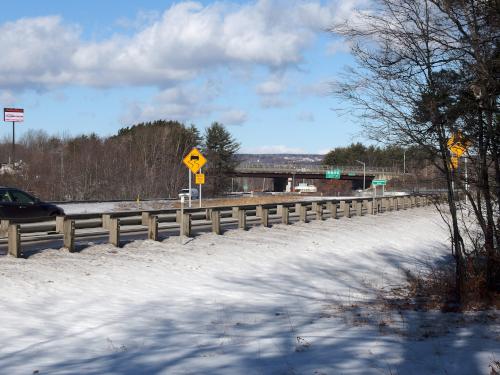 Route 93 beside Spaulding Woods near Tilton in southern New Hampshire