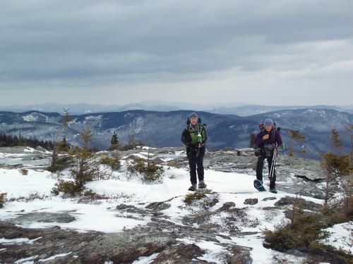 winter hikers on Speckled Mountain in Maine