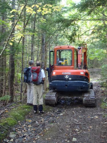 serious trailwork at Big Spencer Mountain in Maine