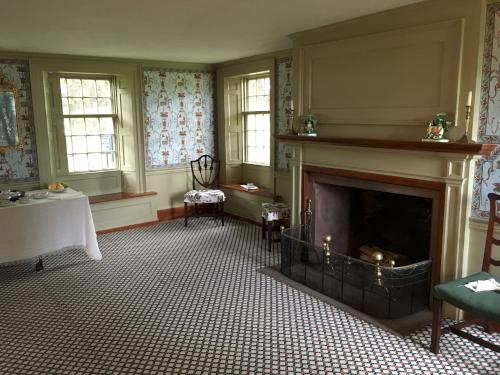 an inside room of the historic farmhouse on Spencer-Peirce-Little Farm at Newbury in eastern Massachusetts