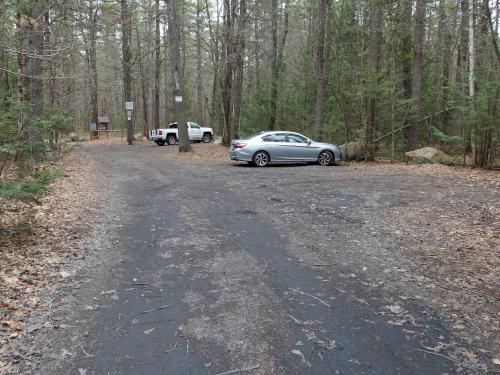 parking in April at Squannacook River WMA in northeast Massachusetts