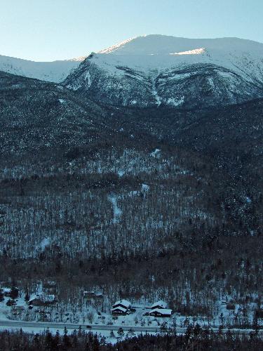 view of Mount Washington from Square Ledge in New Hampshire