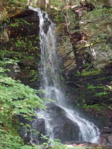 waterfall beside the Stark Mountain Trail at Mad River Glen Ski Area in northern Vermont