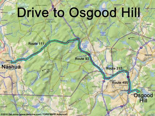 Osgood Hill drive route
