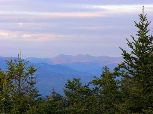 sunset on Stinson Mountain in New Hampshire