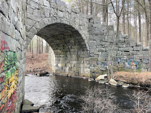Stone Arch Bridge in February near Westford in northeast MA