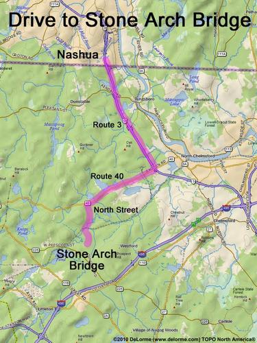 Stone Arch Bridge drive route