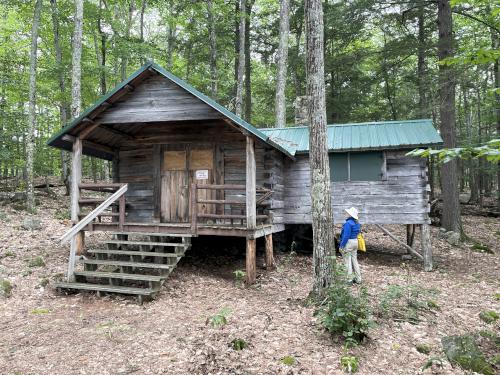 historic cabin in September at Stonedam Island on Lake Winnipesaukee in NH