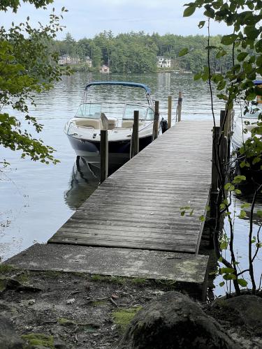 dock in September at Stonedam Island on Lake Winnipesaukee in NH