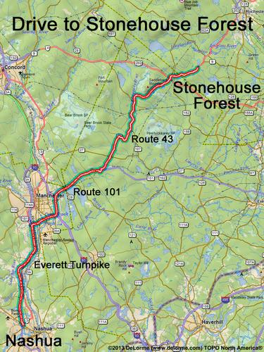 Stonehouse Forest drive route
