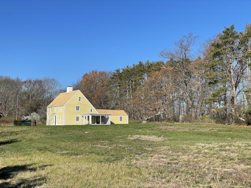 house in November at Greenwood Farm in northeast Massachusetts