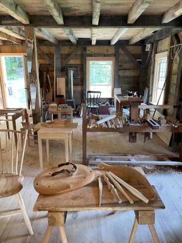 cabinetmaking shop in September at Old Sturbridge Village in Massachusetts