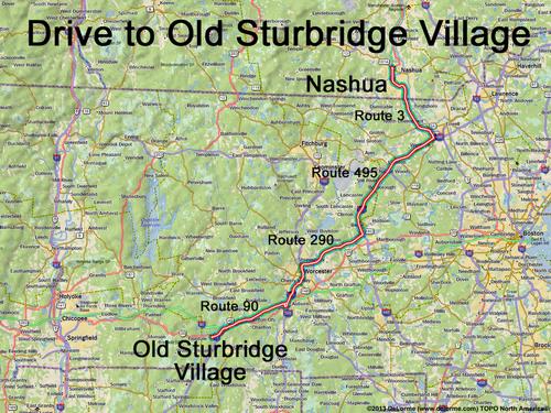 Old Sturbridge Village drive route