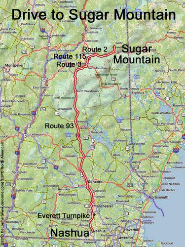 Sugar Mountain drive route