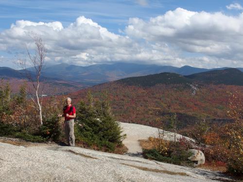 Fred and eas view in September on Middle Sugarloaf Mountain in New Hampshire