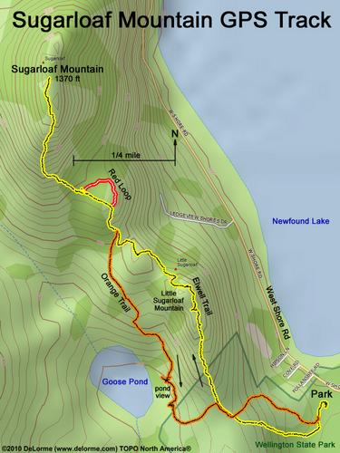 Sugarloaf Mountain gps track