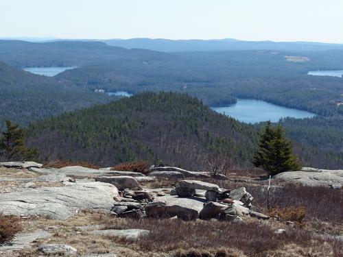 view from the access trail of Swett Mountain in New Hampshire