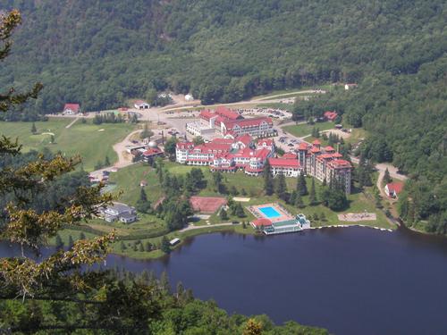The Balsams Wilderness resort in 2003 as seen from Table Rock in New Hampshire