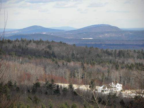 view of the Uncanoonucs from Temple Mountain in New Hampshire