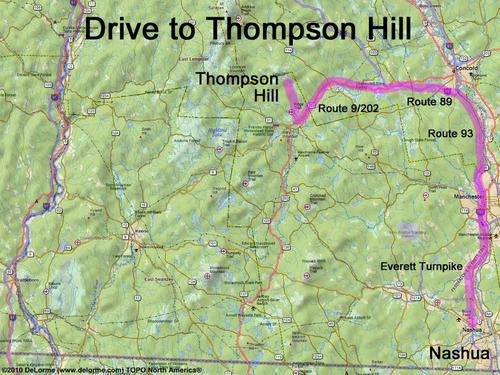 Thompson Hill drive route