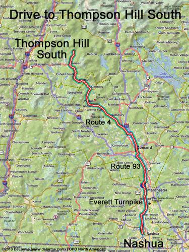 Thompson Hill South drive route