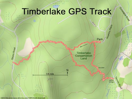 Timberlake Conservation Land gps track