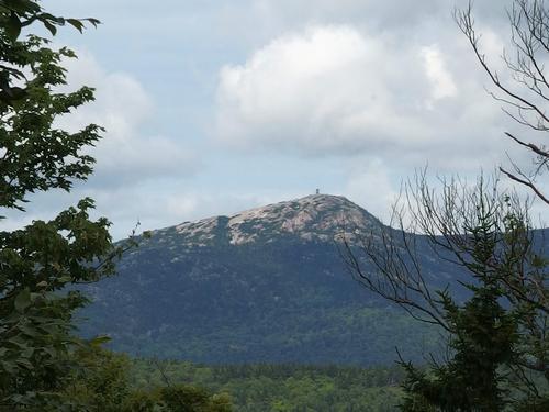 view from Tinkham Hill of neighboring Mount Cardigan in New Hampshire