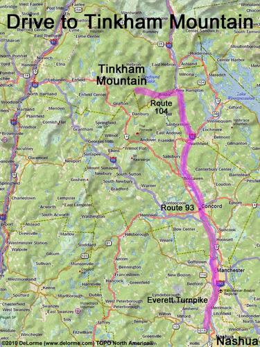 Tinkham Mountain drive route