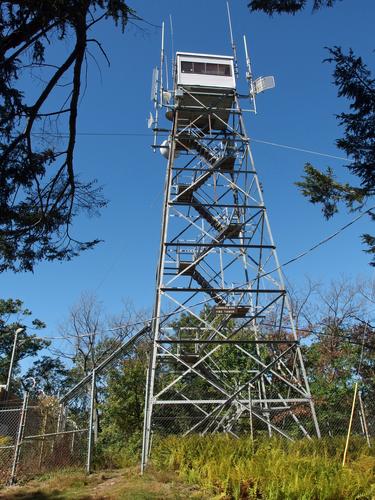 Sunderland Fire Tower atop Mount Toby near Amherst in western Massachusetts