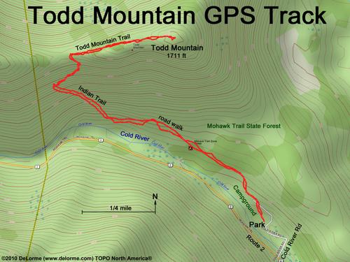 Todd Mountain gps track