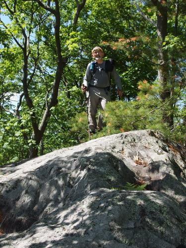 Dick atop the summit of Todd Mountain in northwestern Massachusetts