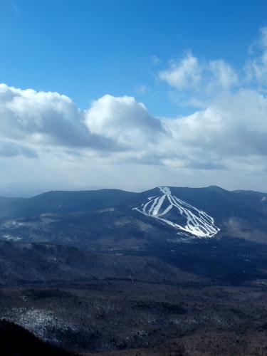 winter view of Mount Tecumseh from Middle Tripyramid in New Hampshire