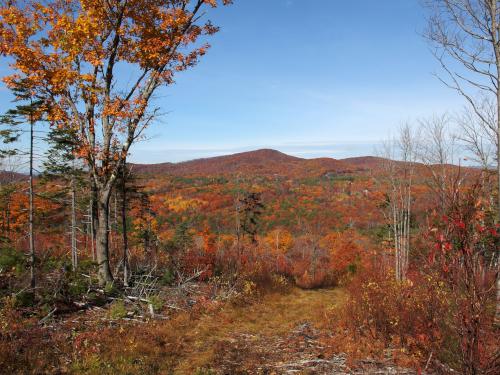 view north in October toward Dickinson Hill from Tucker Mountain in New Hampshire
