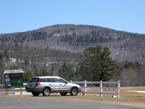 view from the parking lot of Turtleback Mountain in New Hampshire